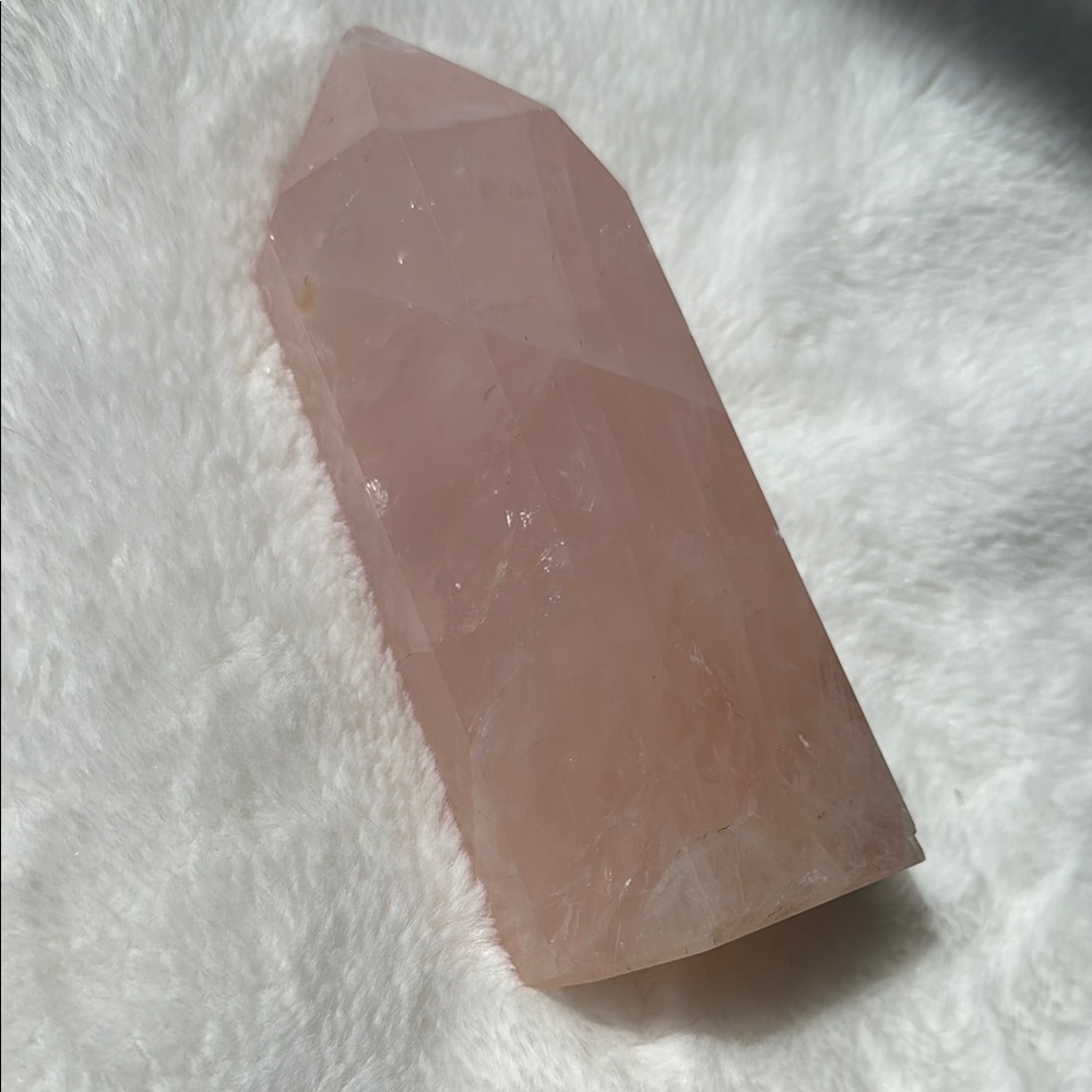 ROSE QUARTZ Crystal Tower Decor